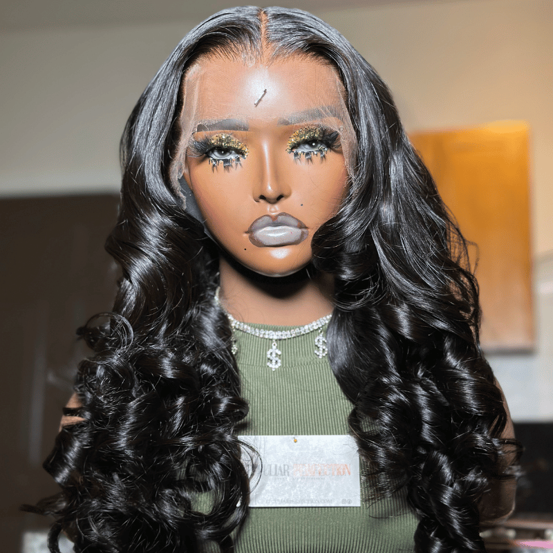 middle part body wave 13x6 hd lace wig